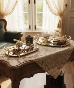 ZEYVE GALA OVAL 2-PIECE TRAY 24×31-31x36cm*6